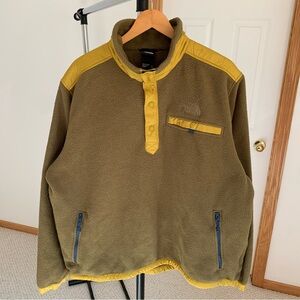 The North Face Royal Arch Fleece Quilted 1/4 Snap Pullover Jacket Men’s XL